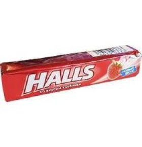 Леденцы Halls со вкусом клубники 25 гр