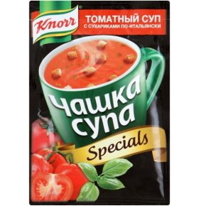 Суп Чашка супа Томатный суп с сухариками по-итальянски Knorr 18 гр