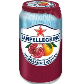 Газированный напиток Melograno e arancia Гранат и апельсин Sanpellegrino 330 мл
