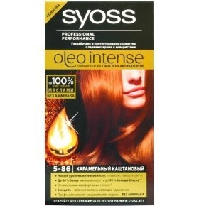 Краска для волос Syoss Oleo Intense 5-86 Карамельный-Каштановый 1шт