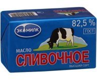 Масло сливочное Экомилк 82,5%180г