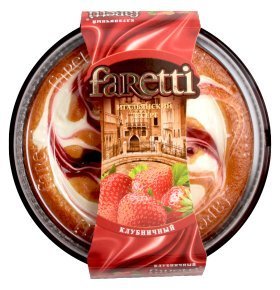Торт бисквитный Флоренция клубничный Фаретти 400 гр