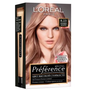 Краска для волос 8.23 Розовое золото L’Oréal Paris Preference