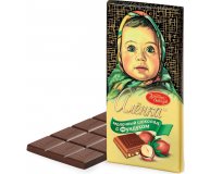 Шоколад Аленка с фундуком молочный Красный Октябрь 200 гр