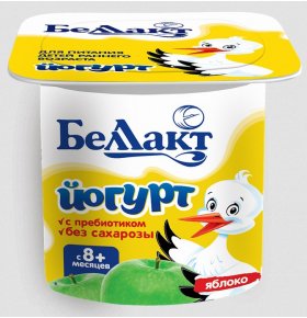 Йогурт для детей Яблоко 2,9% Беллакт 100 гр