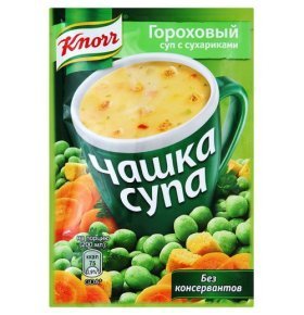 Суп быстрого приготовления Чашка супа Гороховый+сухари Knorr