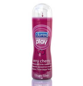 Интимная гель-смазка Play Very Cherry со сладким ароматом вишни Durex 50 мл