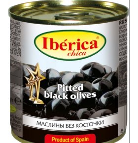 Маслины черные без косточки Iberica Chica 200 г
