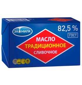 Масло слабосоленое 80% Экомилк 180 гр
