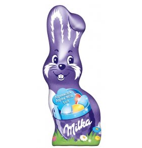 Фигурный шоколад молочный в форме зайца Milka 50 гр