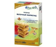 Детское печенье органическое яблочный мармелад Fleur Alpine 150 гр