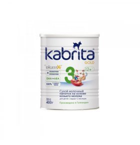 Напиток Kabrita 3 сухой мол н/о козьего мол 12+мес 400г