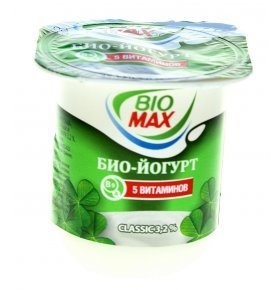 Йогурт классический вязкий 5 витаминов 3,2% BioMax 125 гр
