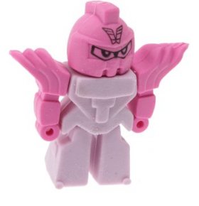 Ластик Робот розовый 1 шт