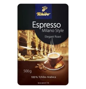 Кофе Эспрессо Милано стайл зерно Tchibo 500 гр