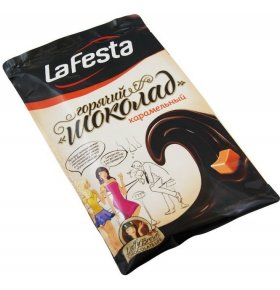 Какао-напиток Горячий шоколад карамель растворимый La festa 10 пак