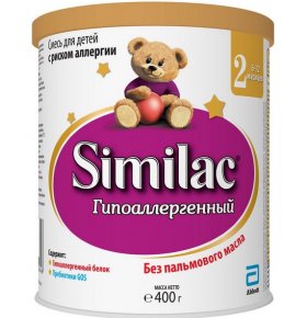 Детская смесь Гипоаллергенный 2 с ОГМ с 6-12 мес Similac 375 гр