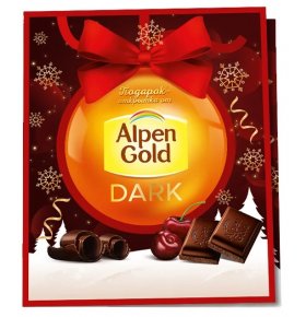 Шоколад темный и темный с вишневыми кусочками со вкусом перца чили Alpen Gold 170 гр