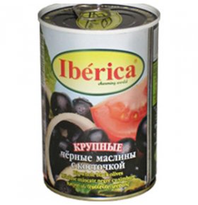 Крупные маслины с косточкой Iberica 370 мл