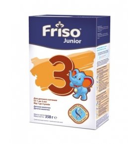 Молочная смесь Friso 3 Junior, с 1 года до 3 лет 350 г