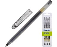 Ручка гелевая черная BL-SG5 одноразовая Pilot 3 шт