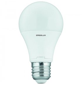 Лампа светодиодная Ergolux LED-A60 холодный свет Е27 10 Вт