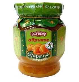 Варенье абрикосовое диетическое с фруктозой Ратибор 350 гр