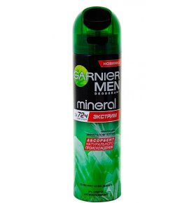 Дезодорант Mineral Deodorant Экстрим спрей мужской Garnier 150 мл