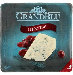 Сыр с голубой плесенью GrandBlu intense 56% вес Milkana 1 кг
