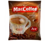 Напиток кофейный растворимый 3 в 1 со вкусом карамели MacCoffee 18 гр х 25 шт