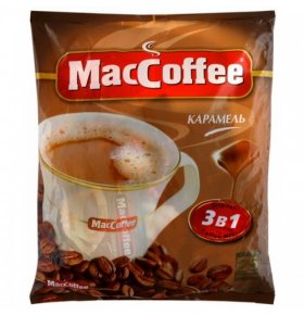 Напиток кофейный растворимый 3 в 1 со вкусом карамели MacCoffee 18 гр х 25 шт