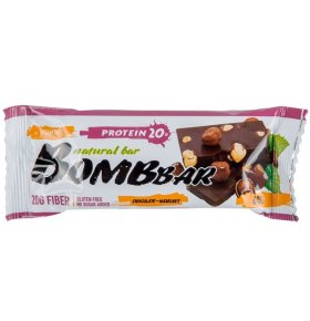 Батончик протеиновый шоколад Фундук Bombbar 60 гр