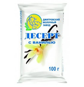 Десерт С ванилью 23% Дмитровский молочный завод 100 гр