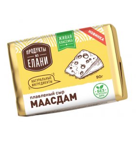 Плавленый сыр Маасдам Продукты из Елани 90 гр