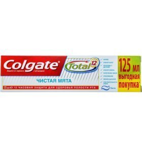 Зубная паста Colgate Total 12 Чистая Мята 125мл