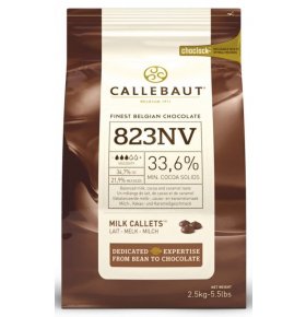 Шоколад молочный 33,6% Barry Callebaut 2,5 кг