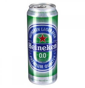 Пиво безалкогольное пастеризованное Heineken 0,45 л