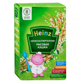 Безмолочная каша рисовая низкоаллергенная Heinz 160 гр