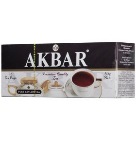 Чай черный Цейлонский Классическая Серия Akbar 25 пак