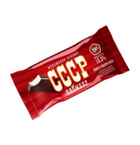 Мороженое СССР эскимо пломбир ваниль 15,5% в шоколадной глазури Фабрика грез 70 гр