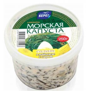 Салат из морской капусты в майонезе с сыром Балтийский берег 250 гр