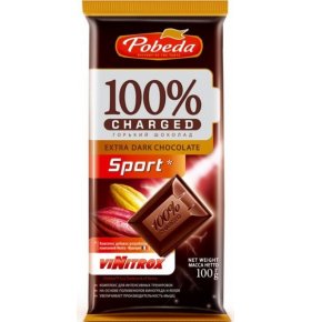 Шоколад горький Charged Sport Победа вкуса 100 гр