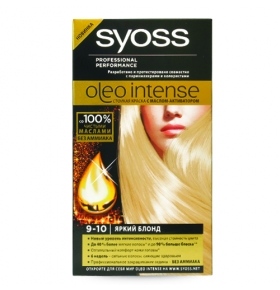 Краска для волос SYOSS Oleo Intense 9-10 яркий блонд 1шт