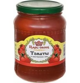 Консервы томаты в собственном соку Царь-овощ 680г