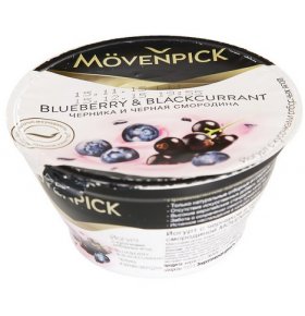 Йогурт черника и черная смородина 4,5% Movenpick 140 гр