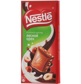 Шоколад молочный с лесным орехом Nestle 90 г
