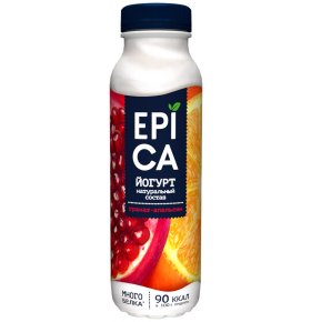 Йогурт питьевой гранат апельсин 2,5% Epica 290 гр
