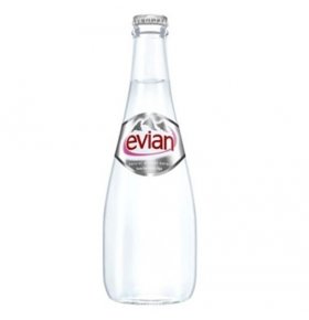 Вода минеральная Evian без газа в стекле, 0,33 мл