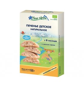 Детское печенье натуральное Fleur Alpine Organic 150 гр