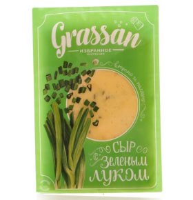 Сыр с зеленым луком 50% Grassan 150 гр